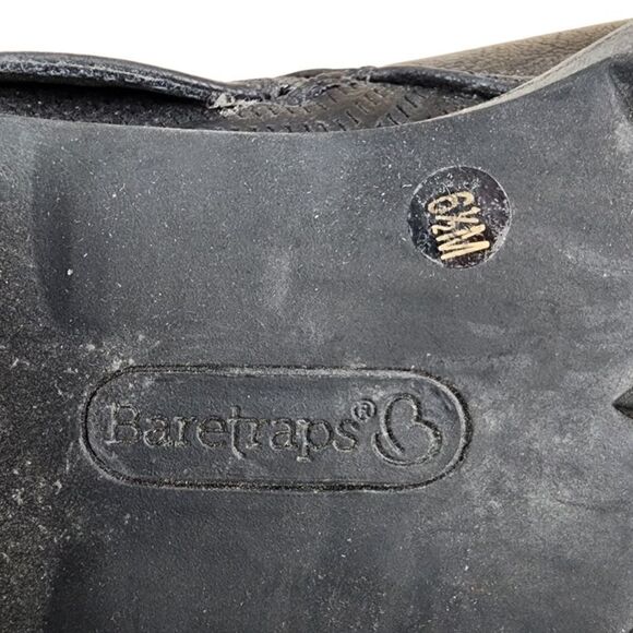 Baretraps- Women’s Hensley Black Vegan Faux Leather Bootie Ankle Boots, 6.5 - Picture 11 of 13